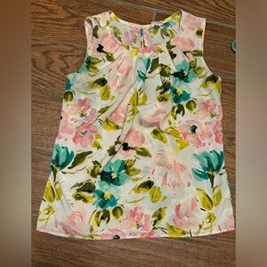 Merona Floral Sleevless Top Size Medium